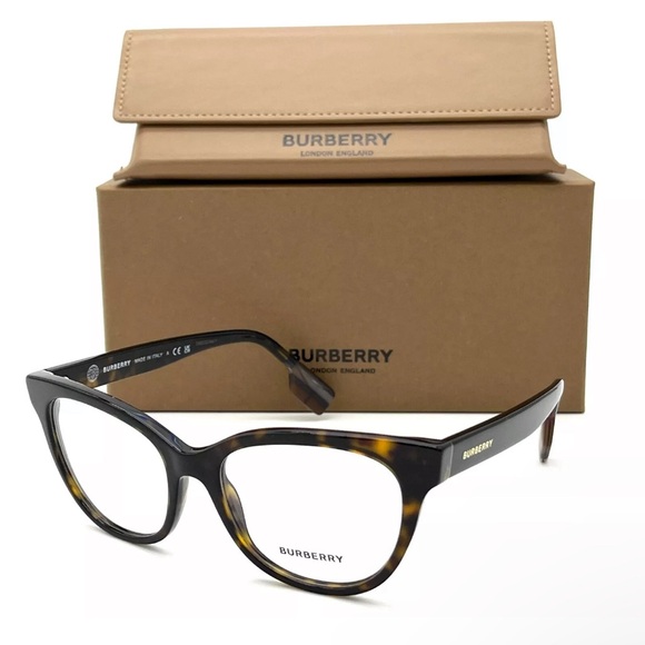 BURBERRY EVELYN BE2375 3002 Dark Havana / Demo Lens 51 Eyeglasses - Picture 5 of 5